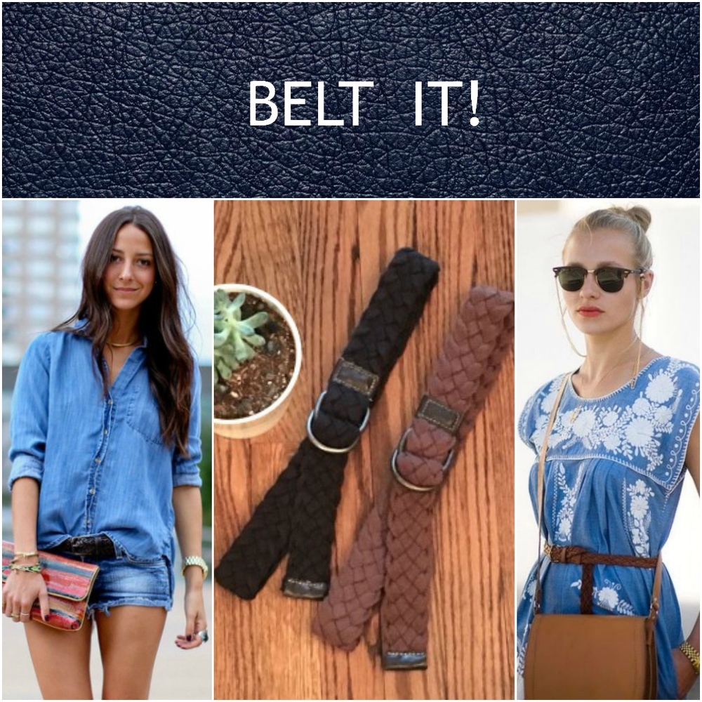 Old Navy Braided Spring, Summer Belt Bundle